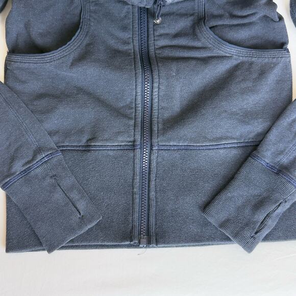 Lululemon Scuba Full Zip Hoodie Navy Blue Size 2 – Athletic & Versatile - Picture 7 of 9